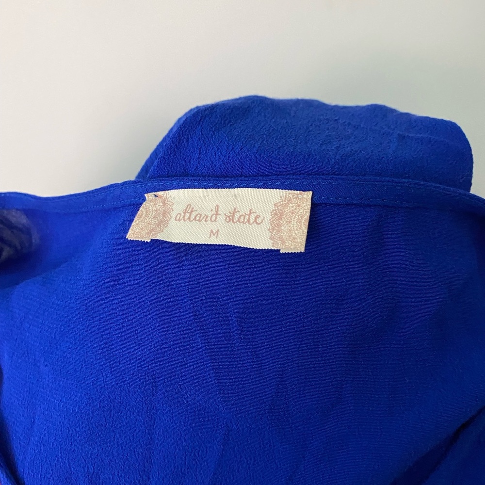 Altar’d state royal blue embroidered dress sz-med - Picture 5 of 5